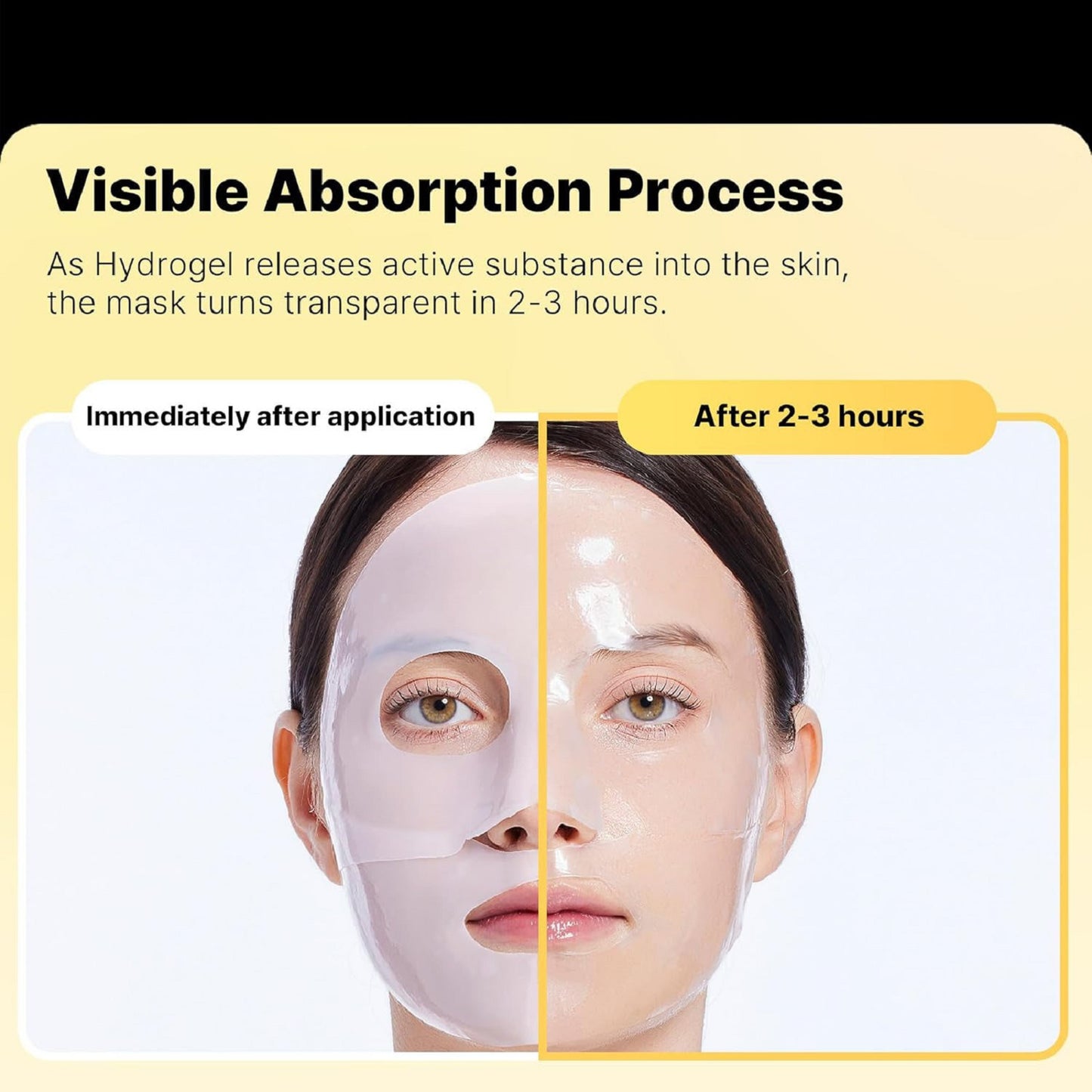 SOOVVY Advanced Skin Glass Glow Hydrogel Mask,Collagen Face Mask for Dry, Sensitive Skin,Hydrating Overnight Face Mask,Travel Essentials,Korean Skin Care,3ea